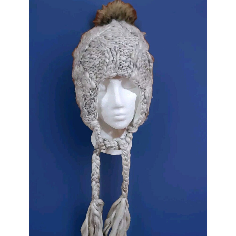 American Eagle Outfitters Trapper Hat Tassels Knit